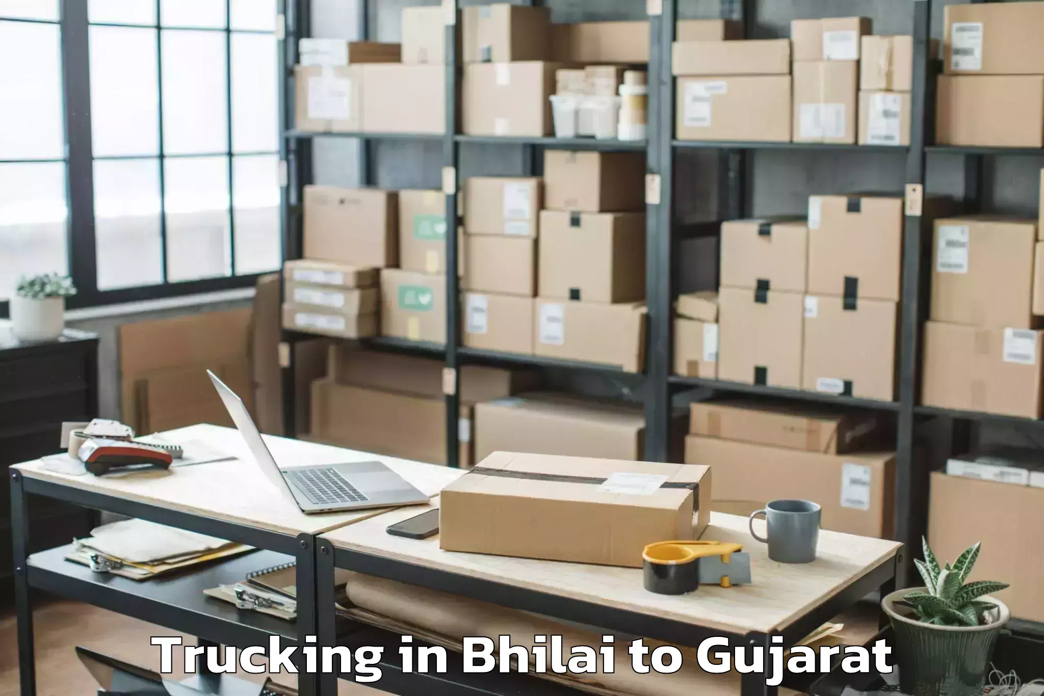 Easy Bhilai to Kadodara Trucking Booking